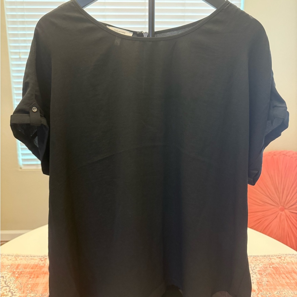 Maurices Classic Black Blouse